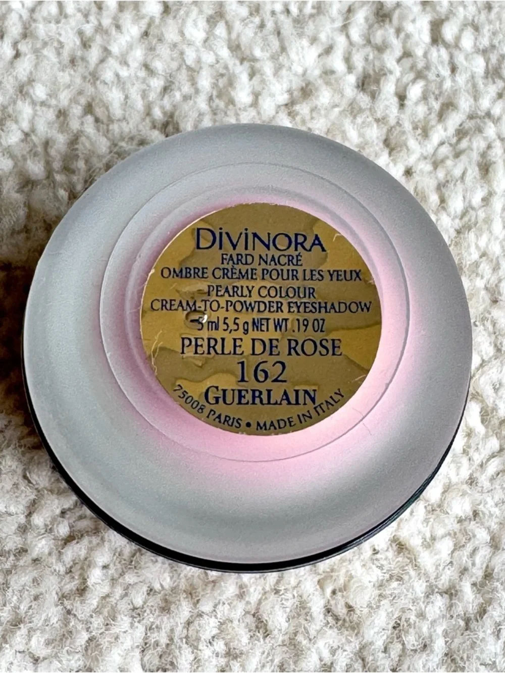 Guerlain Divinora Pearly Colour Cream To Powder Eyeshadow Perle De Rose 162